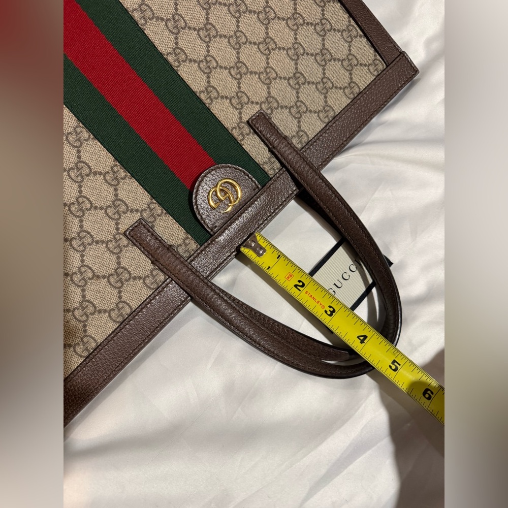 Gucci Large Monogram Structured Tote Handbag - Picture 15 of 16